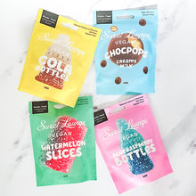 Load image into Gallery viewer, Sweet Lounge Sweets to add to any gift box collection. Vegan sweets, Gluten Free Sweets, Plastic-free sweet packaging
